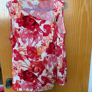 Calvin Klein bright abstract top